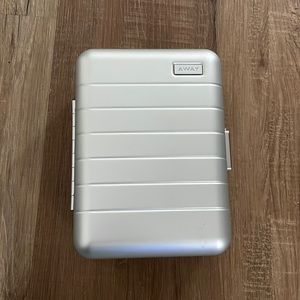 The Aluminum Mini Away Cosmetic suitcase